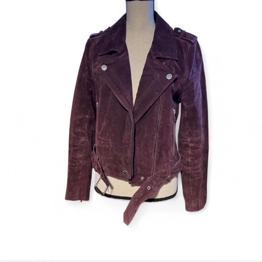 Blank NYC burgundy leather jacket - Picture 3 of 13